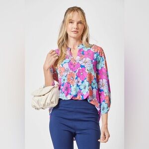 Dear Scarlett Flower Blouse
